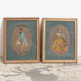 Pair of Framed Needlepoints