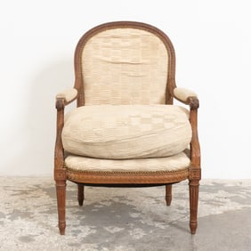 Louis XVI Style Beechwood Fauteuil