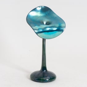 Orient & Flume Iridescent Glass Tulip Vase