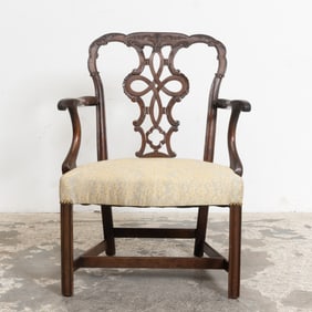 George III Style Mahogany Armchair
