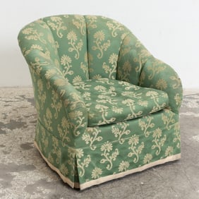 Green Upholstered Club Chair