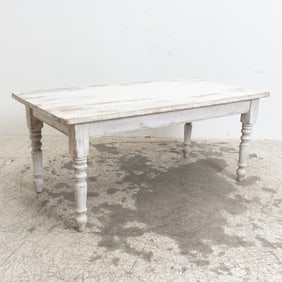 White Painted Farm Table