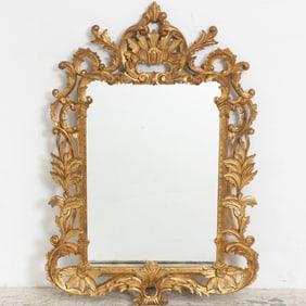 Rococo Style Gilt Frame Mirror