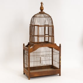 Brown Painted Birdcage