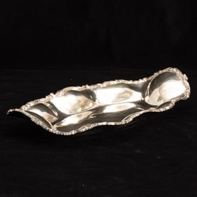 Mexican Sterling Silver Bread Tray