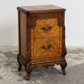 Satinwood Carved Nightstand