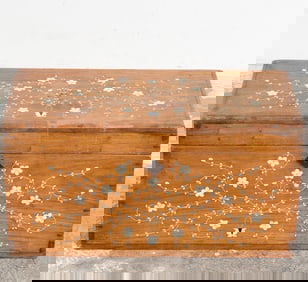 Continental Bone-Inlaid Walnut Chest
