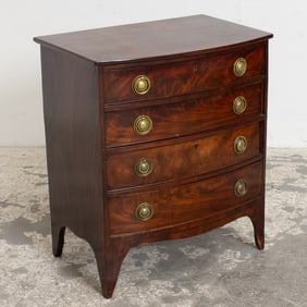 George III Style Diminutive Bowfront Chest of Drawers