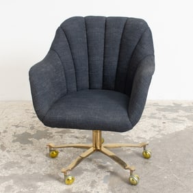 Modern Upholstered Shell Back Desk Chair