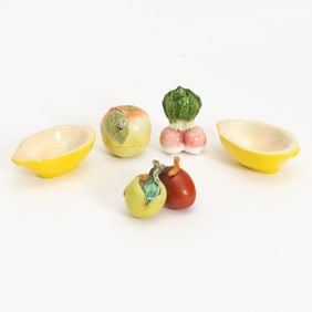 Assorted Group of Ceramic Fruits