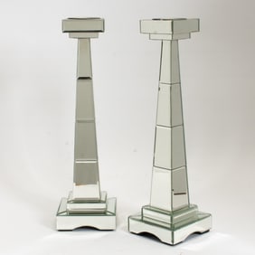 Pair of Mirrored Candlesticks