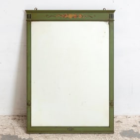 Green Painted Mirror