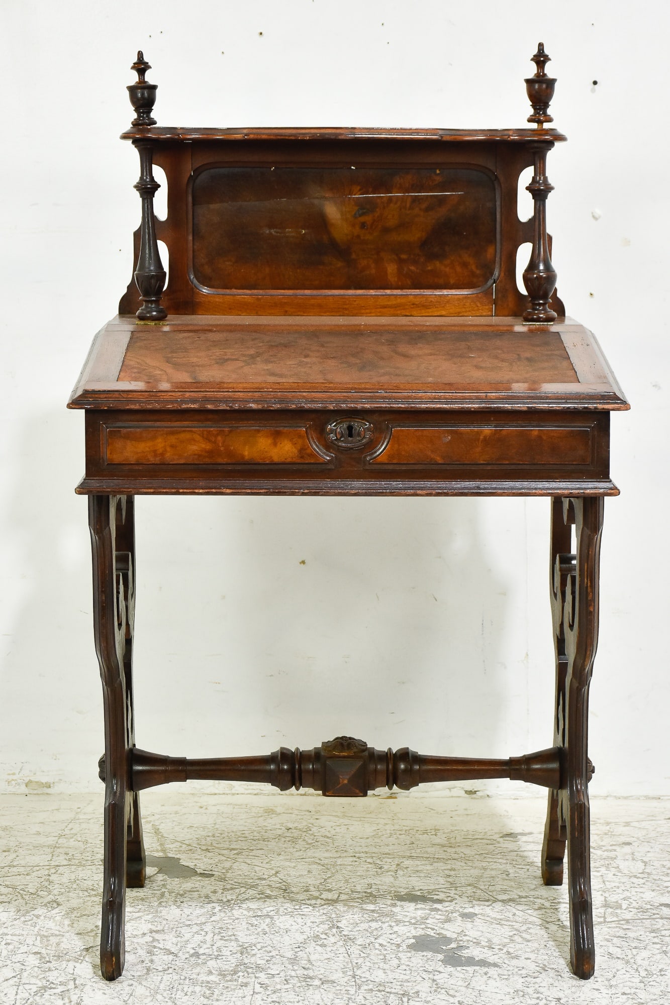 Victorian Mahogany Davenport: . * (47" h x 20 1/2" w x 26 1/2" d) Scratches and dings