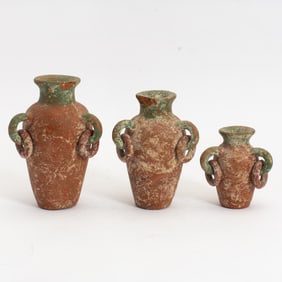 Group of Three Pre-Columbian Style Ceramic Vases