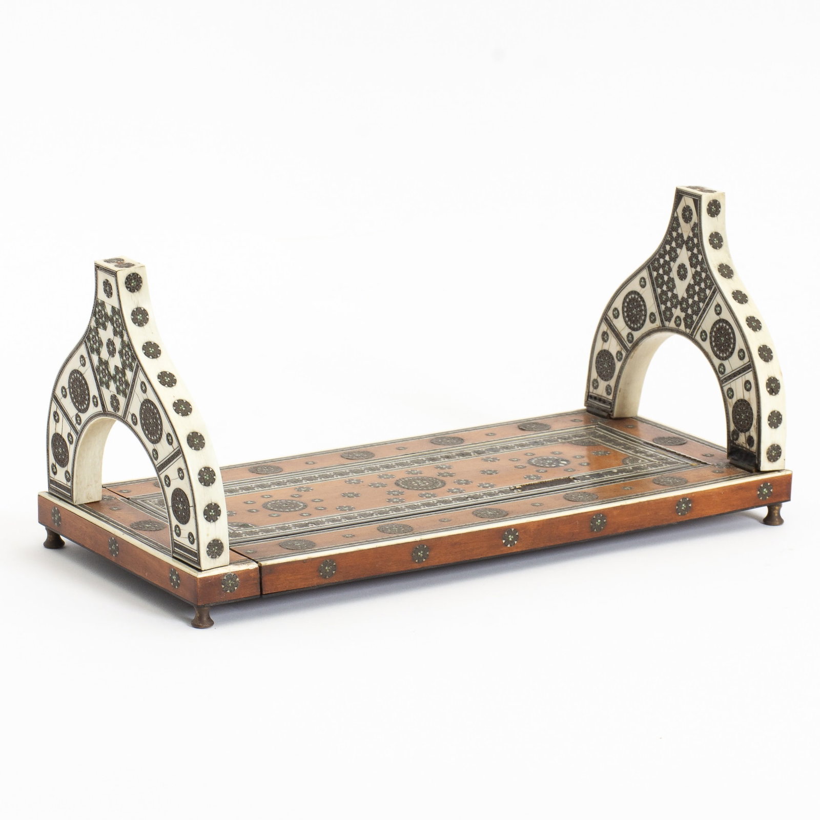 Moroccan Style Tiled Bookstand: Expandable (5 1/2" h x 12" w x 5 1/2" d) Chips