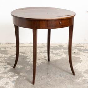 Italian Round Mahogany Table