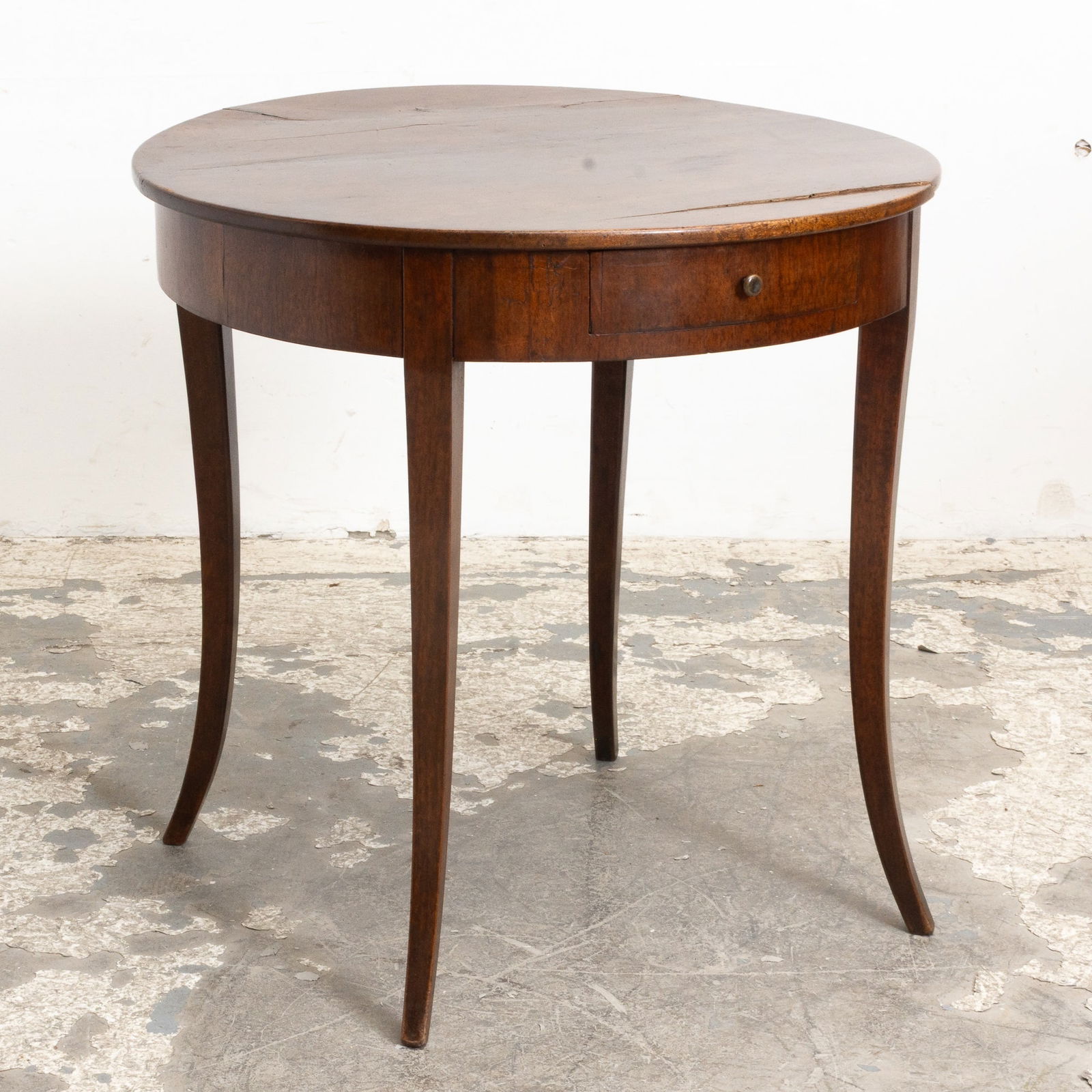 Italian Round Mahogany Table