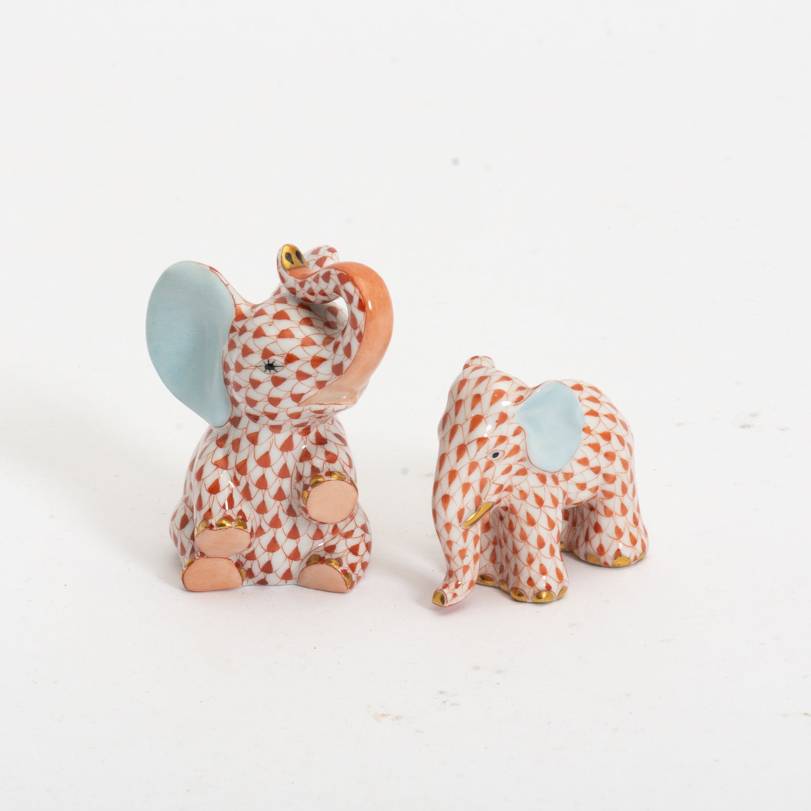Two Herend Porcelain Elephants (1 of 6)
