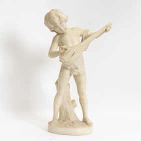 Marble Figure of a Young Musician