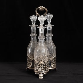 Silver Plated Cruet Stand