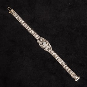 14KT White Gold and Diamond Bracelet