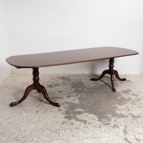 Mahogany Double Pedestal Dining Table