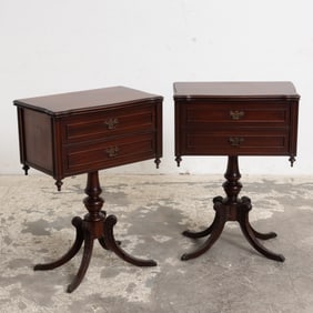 Pair of Mahogany Victorian Style Side Tables