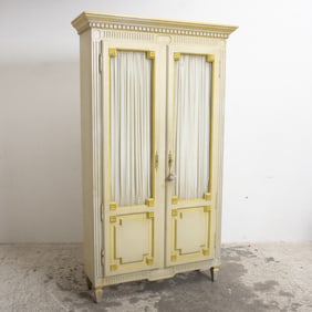 Neoclassical Style Painted Cabinet