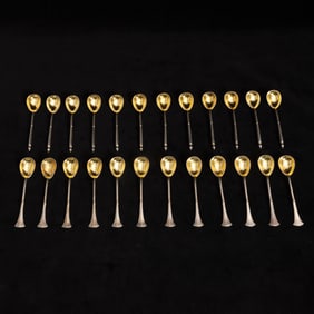 Group of Russian Silver Spoons