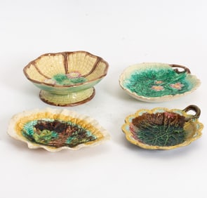 Assorted Group of Majolica Articles