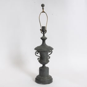 Painted Tole Urn-Form Lamp