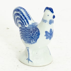 Chinese Blue and White Porcelain Chicken