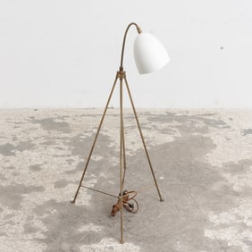 Mid Century Modern Style Brass Floor Lamp