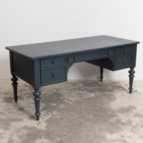 Ethan Allen Blue Painted Desk