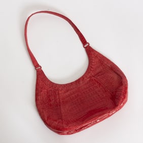 Red Nancy Gonzalez Crocodile Leather Shoulderbag