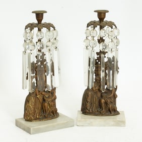 Pair of French Style Brass Girandoles