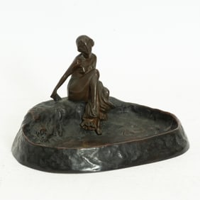 Art Nouveau Bronze Catch-All Dish