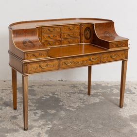 Julia Gray Painted Satinwood Carlton House Desk