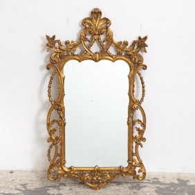 Louis Style Gilt Painted Mirror