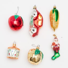 Assorted Group of Glass Ornaments