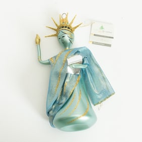Glass Statue of Liberty Ornament