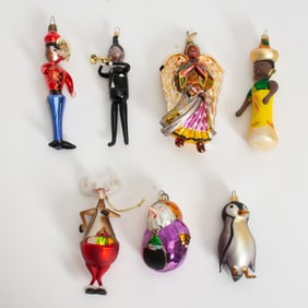 Group of Assorted Glass Ornaments