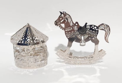 Two Gorham Sterling Tree Ornaments