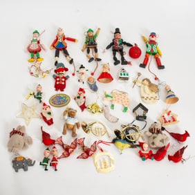 Assorted Grouping of Vintage Tree Ornaments