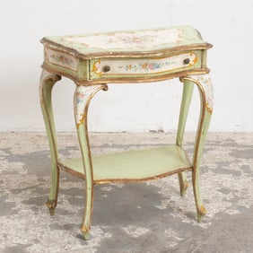 Louis XVI Style Painted Side Table