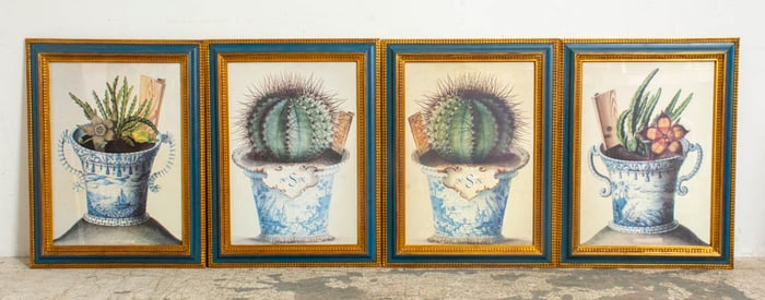 Set of Four Cactus Prints