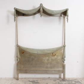 Louis XVI Style Carved Canopy Headboard
