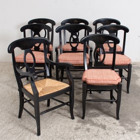 Set of Eight Napoli Style Dining Chairs