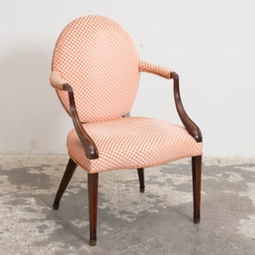 Federal Style Upholstered Armchair