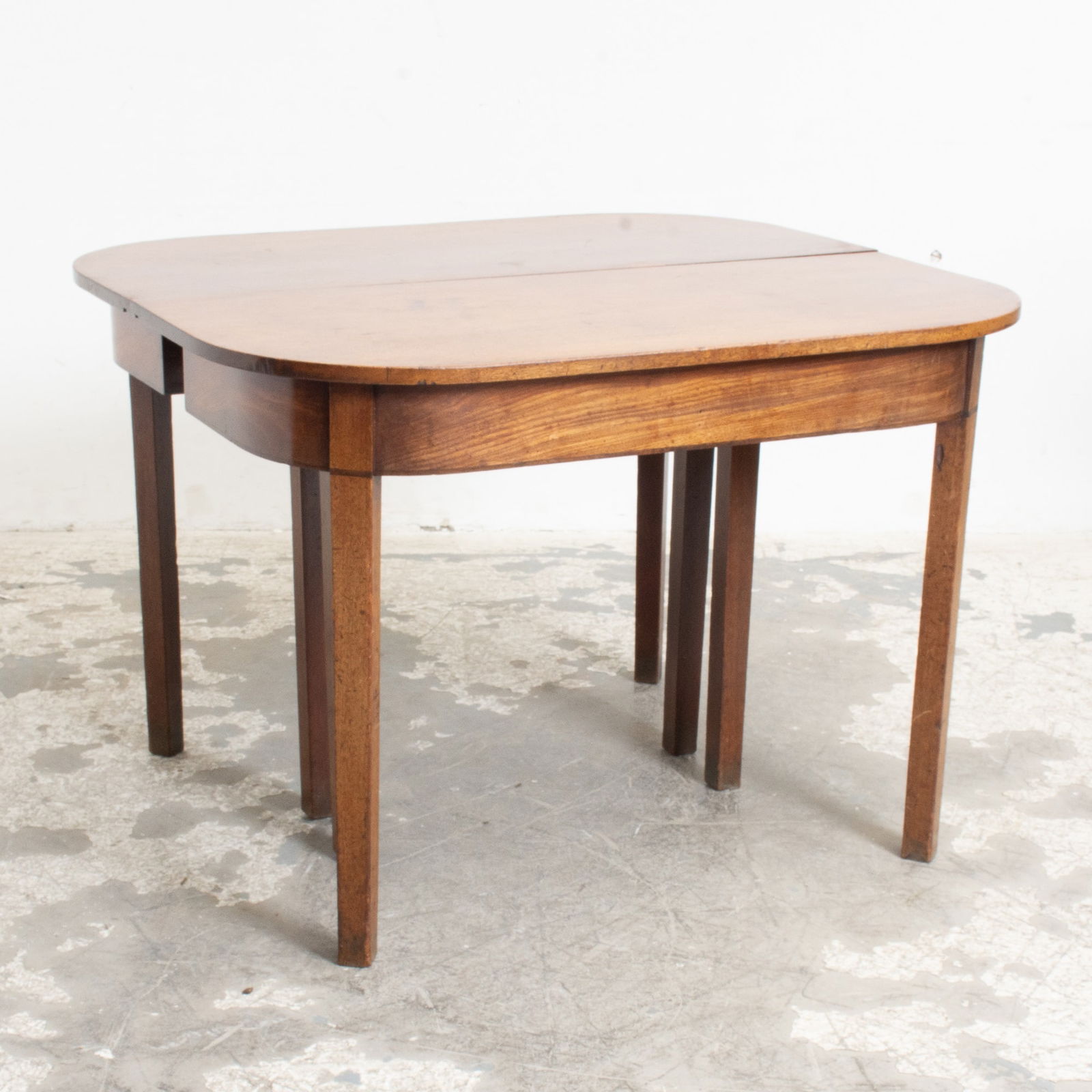 Pair of Mahogany Demilune Tables (1 of 4)